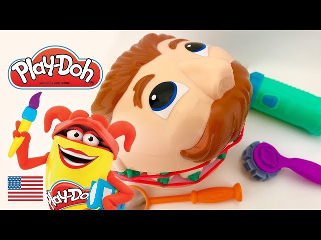 Play Doh Dentist Doctor Drill Charlie Eating Everything Needs Braces and Frozen Ice Cream