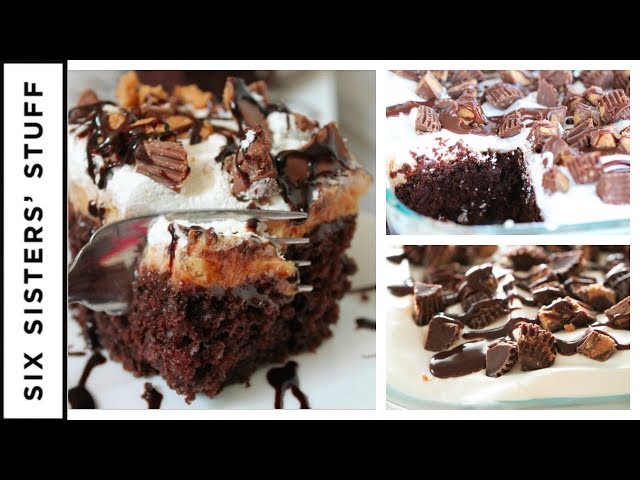 AMAZING Reese's Peanut Butter Poke Cake - Food Friday