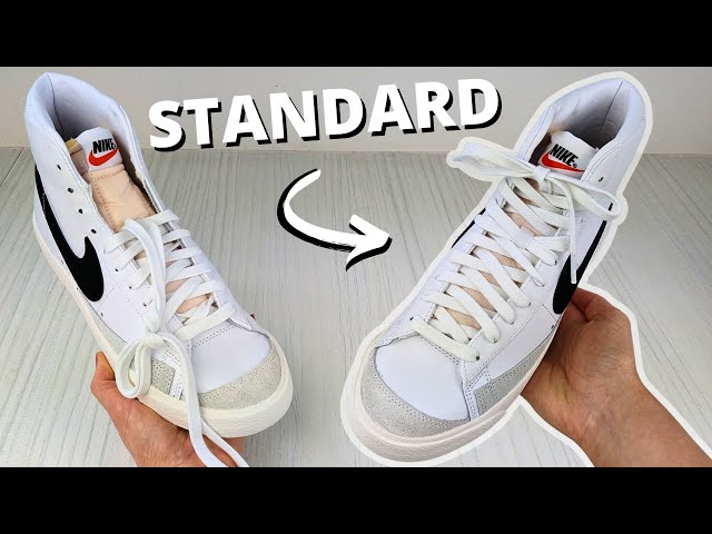 HOW TO LACE NIKE BLAZERS (STANDARD WAY)