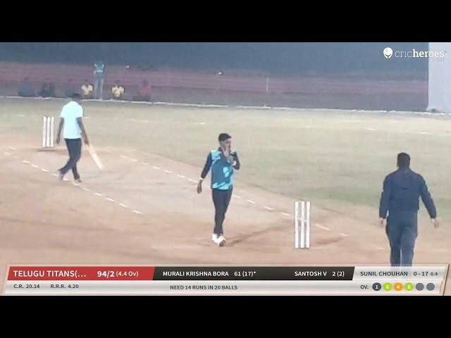 OG vs TELUGU TITANS(Rly) Live Cricket Match | RCC SENIORS NIGHT TOURNAMENT  Live - RCC NEW GROUND R