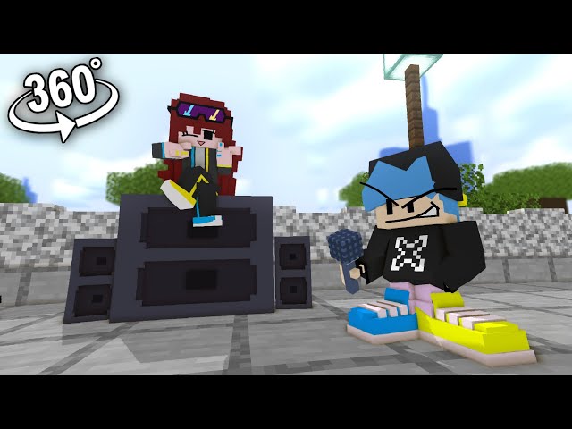 ("V.S. Bob & Bosip Tutorial EX) Friday Night Funkin 360° - Minecraft Animation