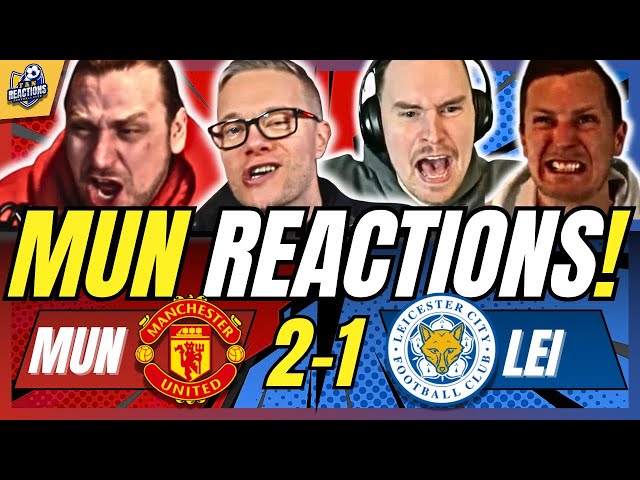 MAN UNITED FANS EUPHORIC🥳REACTION TO MAN UNITED 2-1 LEICESTER | FA CUP FAN REACTIONS