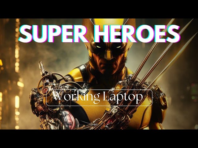 Super heroes working laptop - Might Nova #marvel #avengers