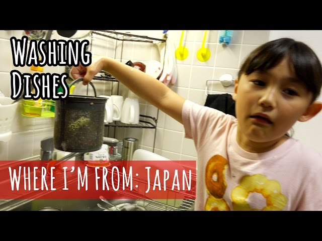 Washing Dishes in Japan