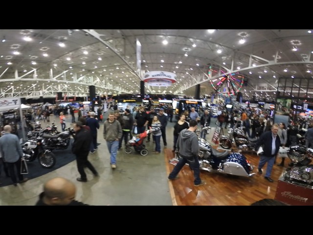 360° 4K VIDEO: 2017 Indian Booth at the Cleveland Progressive Motorcycle Show