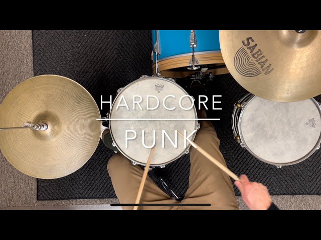 How To Play A Hardcore Punk Groove on Drum Set