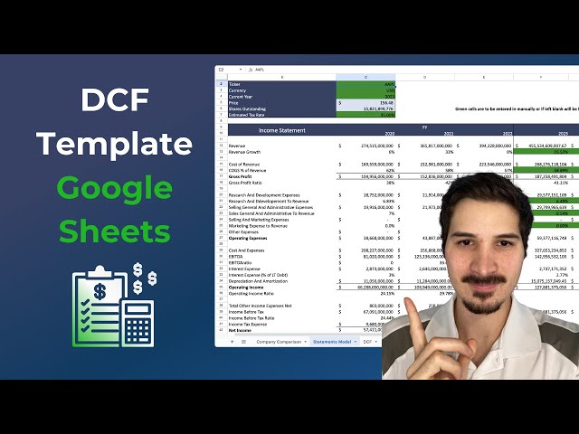 FREE DCF Template For Google Sheets and Guide