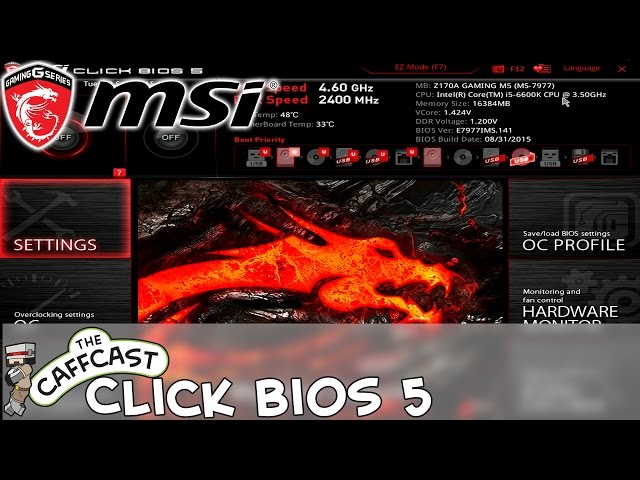 MSI Click BIOS 5 Overview (Z170A - LGA1151)