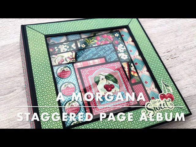 Staggered Page Album using a MORGANA Album Kit by @CoolKatzCraft