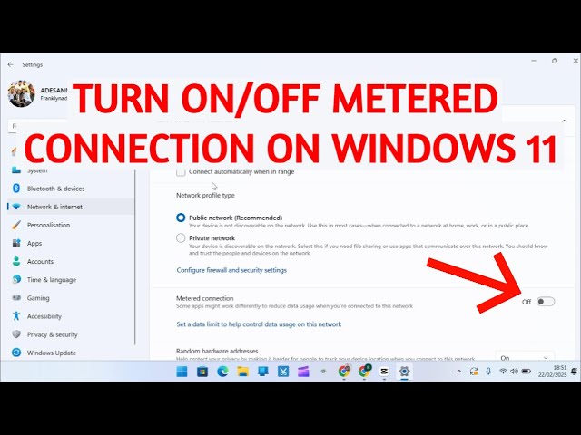 How to Enable/Disable Metered Connections on Windows 11