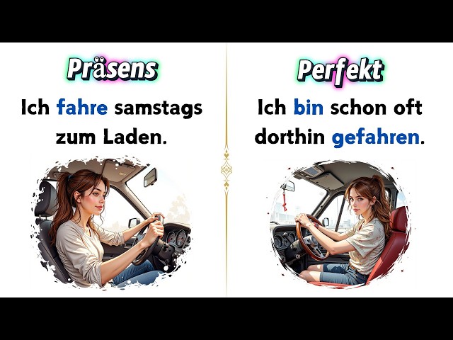 Easy German Grammar Tenses: Present vs Present Perfect 📚🔍 🇩🇪