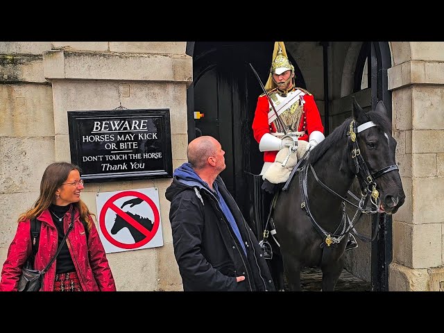 SMASHED IT! OUTSTANDING BOXMAN RUTHLESSLY ENFORCES THE RULES WITH EVERYONE at Horse Guards!