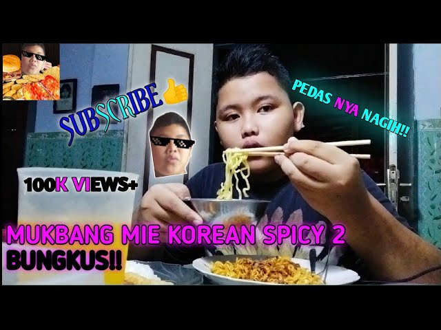 MUKBANG MIE KOREAN SPICY 2 BUNGKUS PAS BUKA PUASA!! Auto kenyang🔥