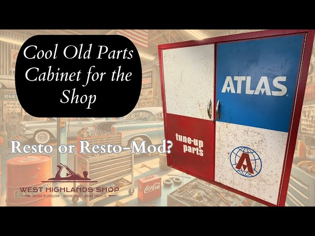 Restoration of a Vintage Auto Parts Cabinet