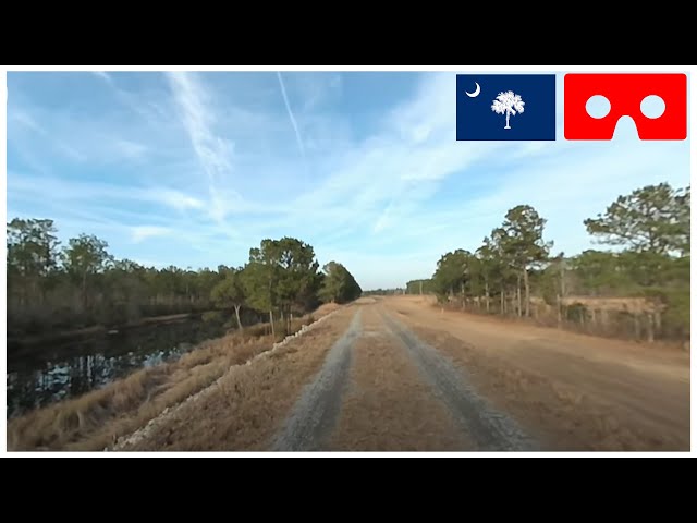 VR180° - Bike ride on Lake Moultrie trail