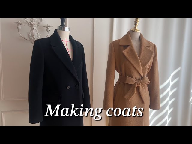 카멜 코트 만들기/ making a coat tutorial /코트 만드는 과정