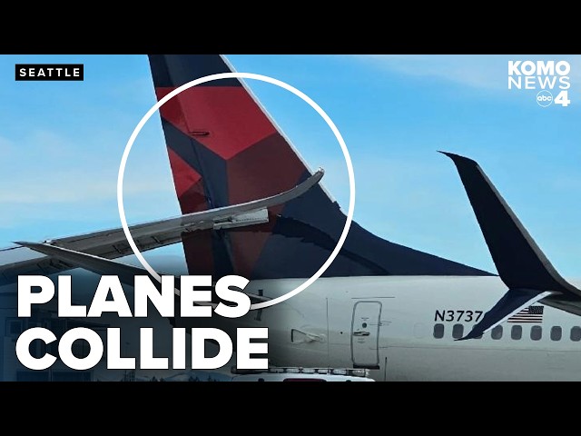 Japan Airlines plane strikes parked Delta jet at Seattle-Tacoma International Airport