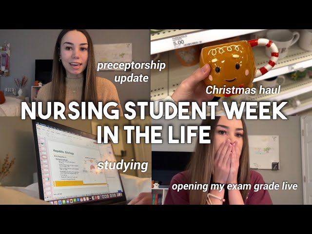 NURSING SCHOOL WEEK IN THE LIFE | preceptorship update, Target Xmas haul, opening my exam grade live