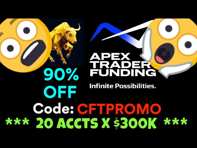 Apex 90% Off & I'm Loading Up!  2025 Time To Apex Trader Funding! 20 x $300K Accounts = CFT