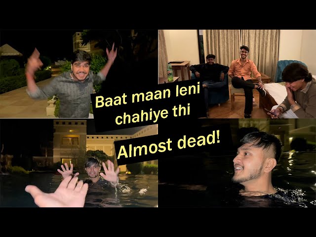 Surviving in pool at 2°c and rao sahab ki entry  // abhay yadav vlogs