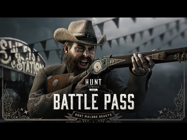 Post Malone Reacts to Battle Pass | #HuntPartner | Post Malone's Murder Circus | Hunt: Showdown 1896