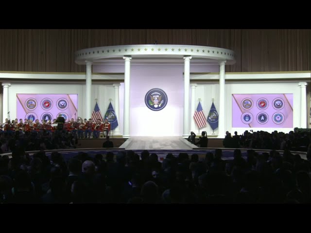 President Trump dances with First Lady at Commander-in-Chief Ball