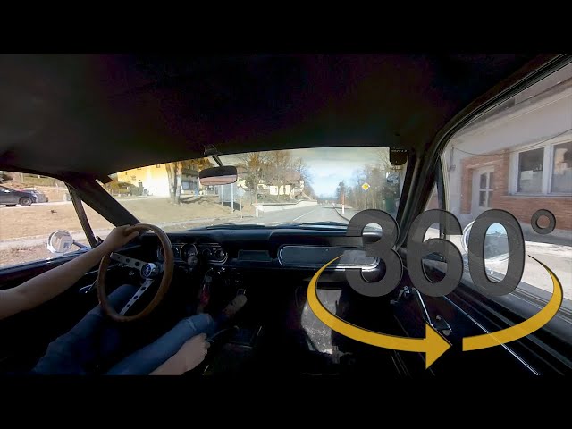 Drive along in a 66 Mustang (360° Video)