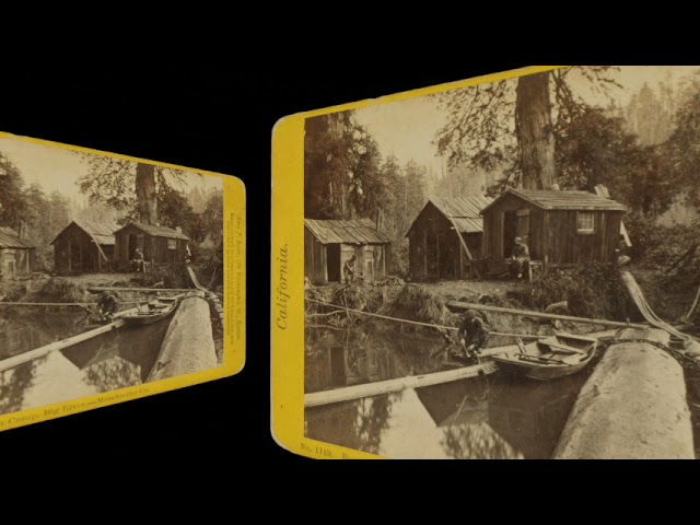 Boom Camp, Big River, Mendocino County CA 1870 (silent, still image)