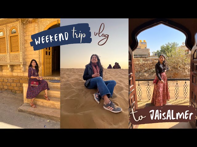 Weekend getaway to Jaisalmer | Jaisalmer Trip vlog 🚐 | Road trip to Jaisalmer