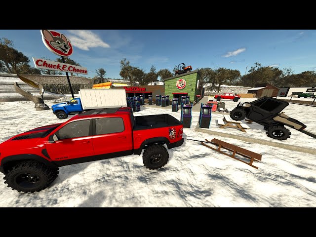 Arcade and Stuntman Park Ruined by Huge Snowstorm | Farming Simulator 25