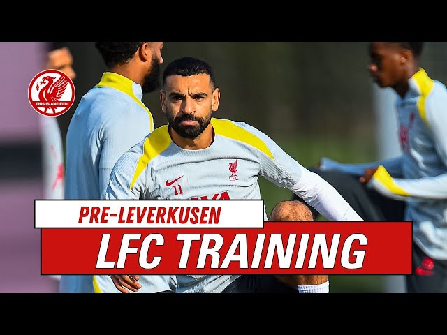 Liverpool FC train with giant medicine balls before Leverkusen!