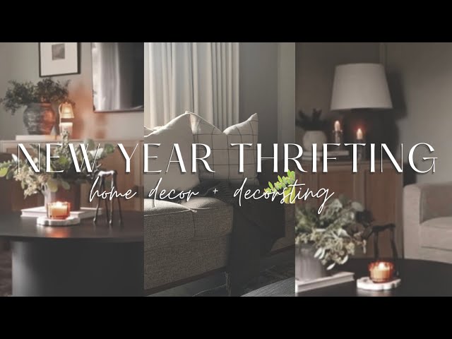 2025 NEW YEAR THRIFT WITH ME + HOME  DECOR HAUL