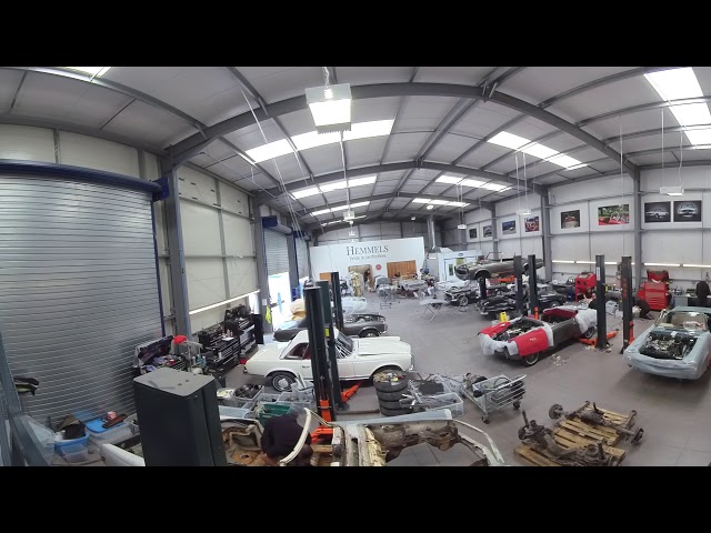 Hemmels Classic Mercedes-Benz - 360 video of main workshop