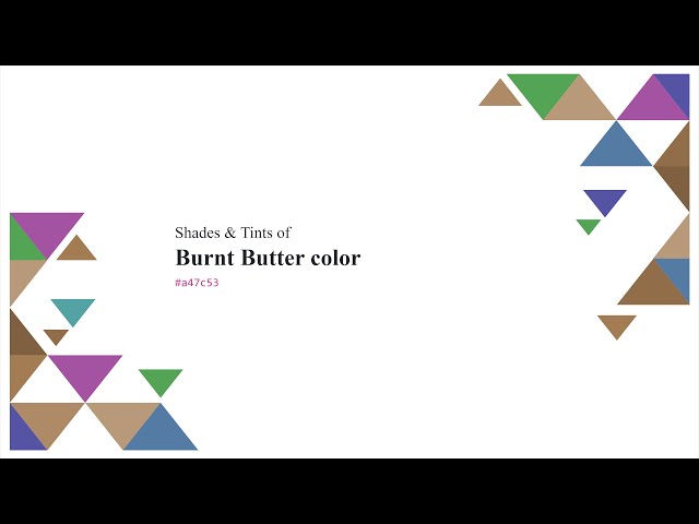 Shades & Tints of Burnt Butter color #a47c53 A Warm Brown color #916e49 #7f6040 #ae8a66 #b89979