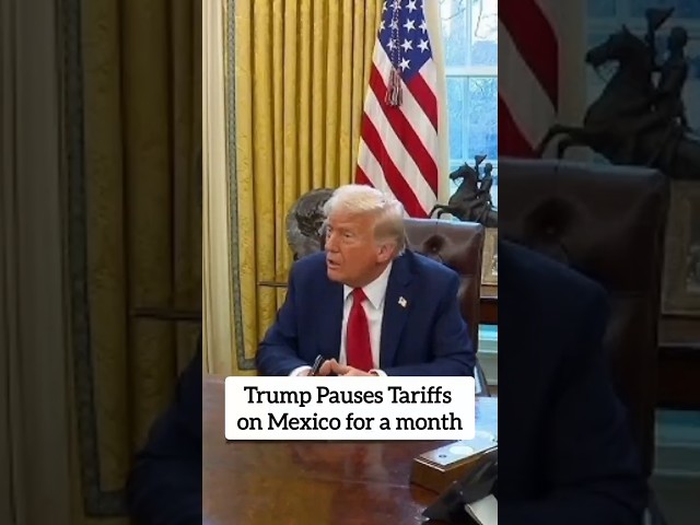 What is The Deal Trump Struck With Mexican President To Pause Tariffs? #shorts #trump