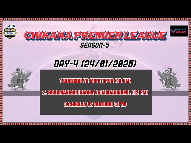 🔴 LIVE: 🏆 CHIKANA PREMIER LEAGUE JAJPUR: DAY-4 : #Cricketcarlson