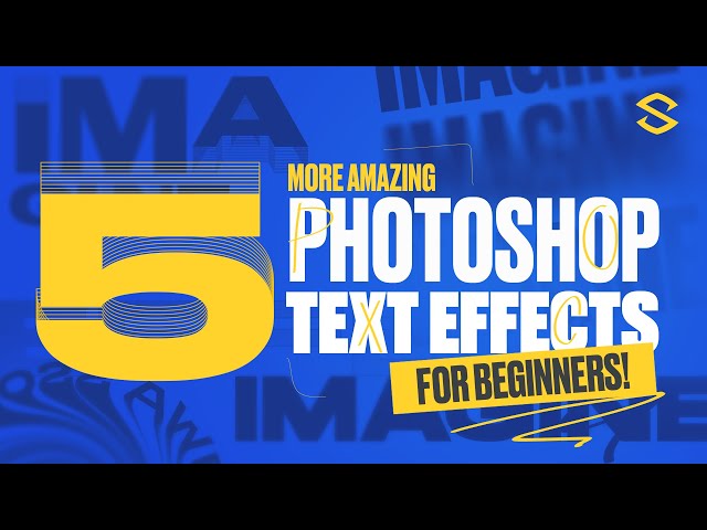 5 More AMAZING Photoshop Text Effects for Beginners!