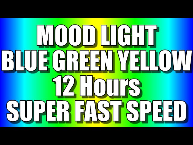 COLOR CHANGING MOOD LIGHT - BLUE, GREEN & YELLOW colours (12 Hours – SUPER FAST SPEED) Relaxing LEDs