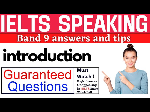 How To Introduce yourself In IELTS Speaking Part1 | IELTS Speaking Introduction Examples  #band9  9