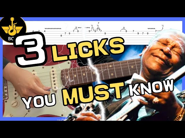 [Tabs]Blues licks of the week from Blues Guitar Lab Library/B.B. King, Eric Clapton and more