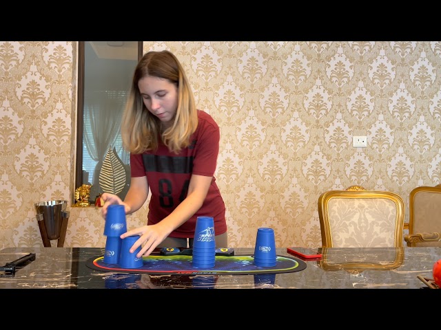 Nikki Verma's Cup stacking school assignment