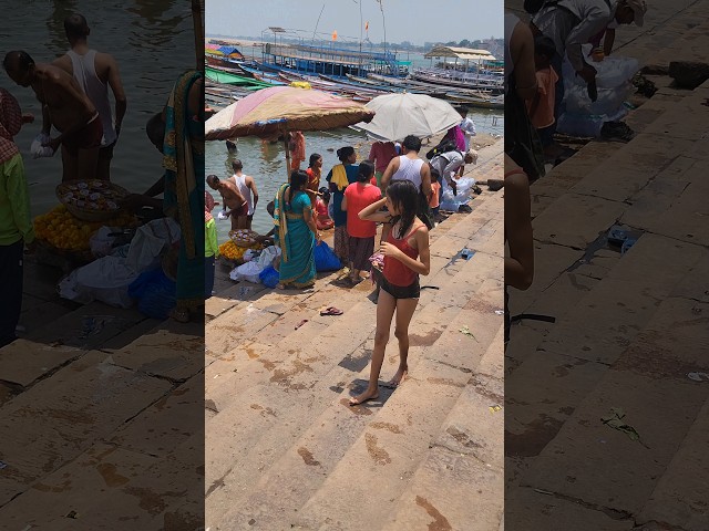 Ganga snan ||Open ganga snan||Simariya ganga ghat snan||