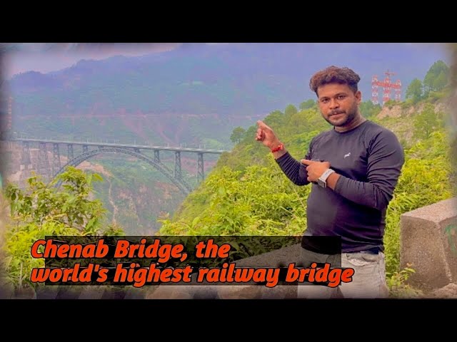 Chenab Bridge, the world's highest railway bridge in Jammu and Kashmir⁠@MotovloggerSharmaToxic