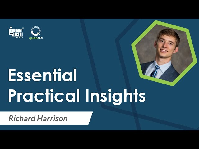 Advice to People who are starting their Quant Journey  | With Richard Harrison