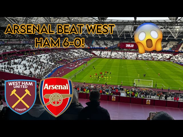 ARSENAL WIN 6-0 AGAINST WEST HAM!! (MATCHDAY vlog!)