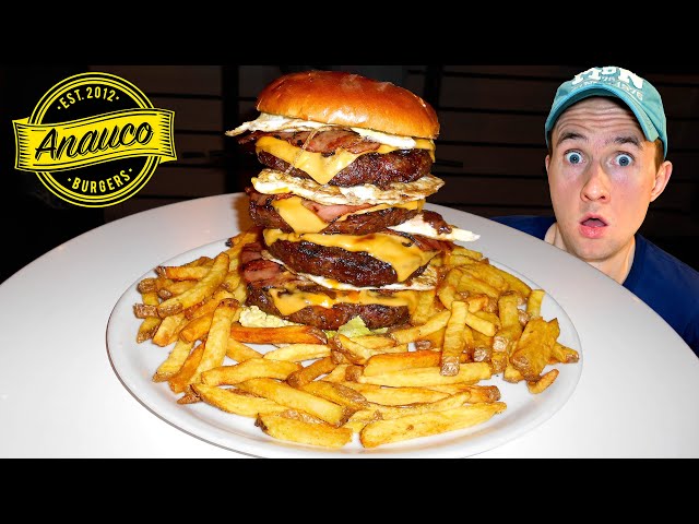 Anauco's BIG BURGER CHALLENGE in Madrid, Spain!!