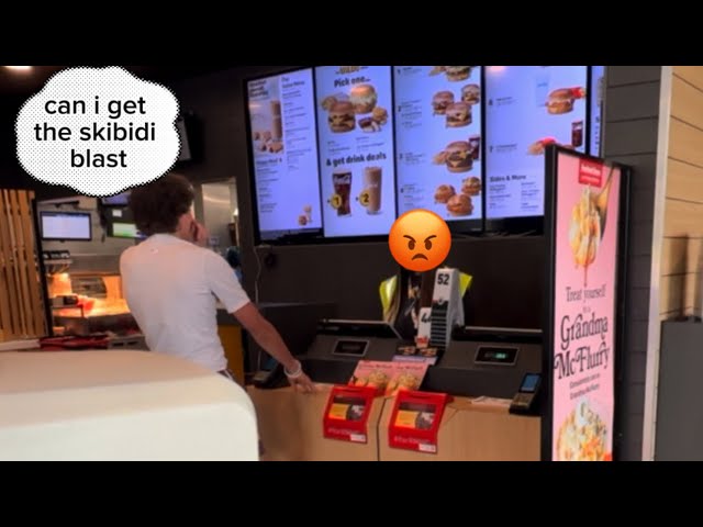 I tried ordering the skibidi blast at mcdonald’s!