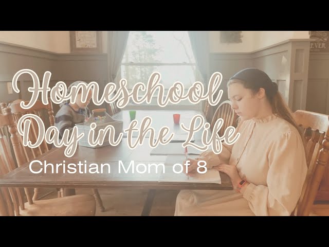 Large Family Homeschool Day in the Life