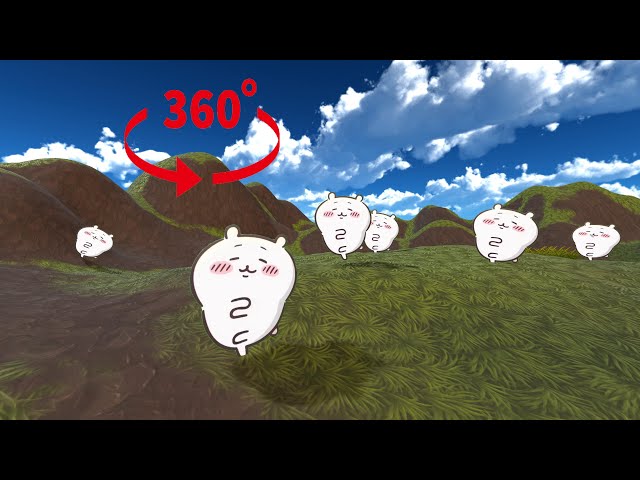 360° VR ちいかわ体操 ダンス 一緒に体操するってコト！？【ちいかわに囲まれる】