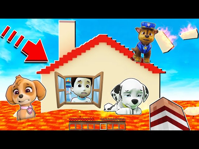 EL SUELO ES LAVA CON LA PAW PATROL